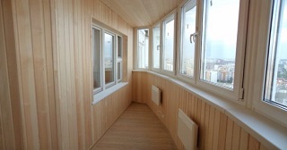 Внутренняя отделка лоджии Анапа, цена от 208 руб. м2